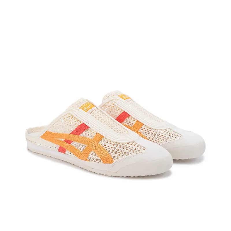 Onitsuka Tiger - Sabot Open Mesh Slipper WHITE/ORANGE/RED