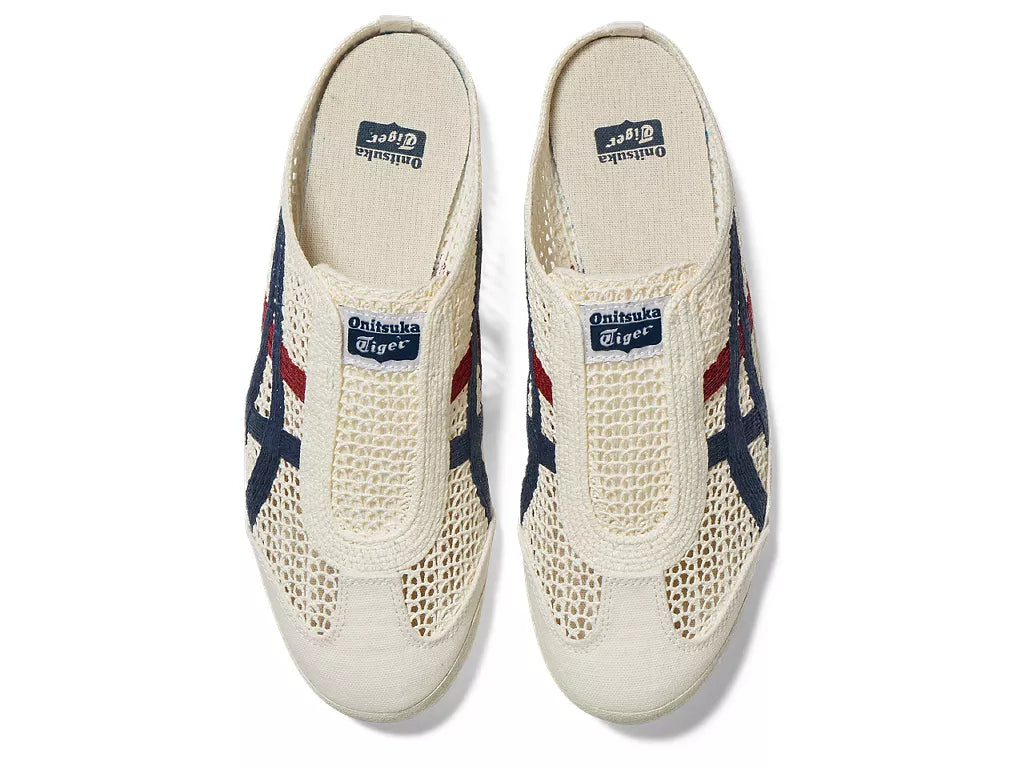 Onitsuka Tiger - Sabot Open Mesh Slipper OFF WHITE/NAVY/RED