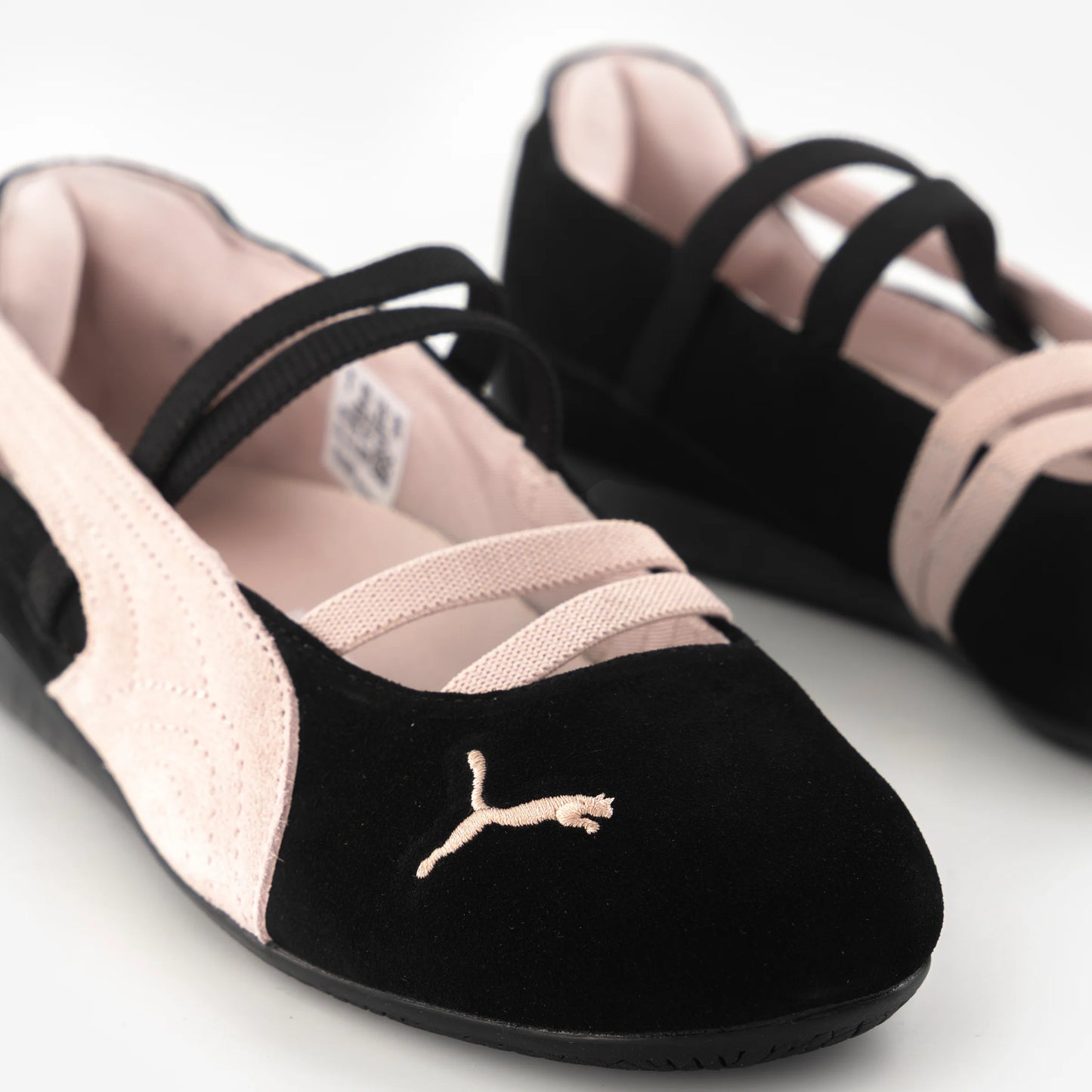Speedcat Ballet Leather Women's Shoes - BLACK/PINK