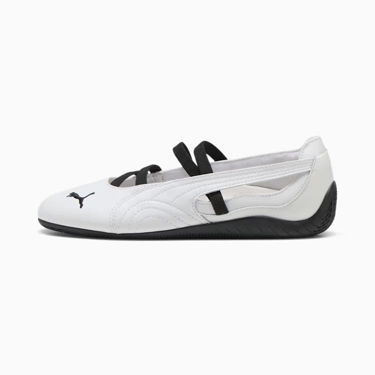 Speedcat Ballet Leather Women's Shoes - PUMA White - White/Black