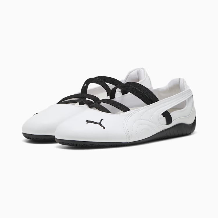 Speedcat Ballet Leather Women's Shoes - PUMA White - White/Black