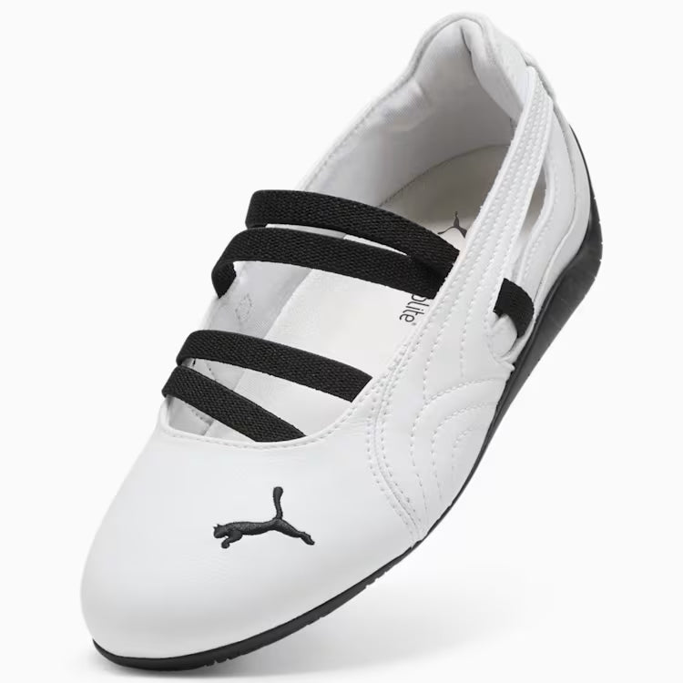 Speedcat Ballet Leather Women's Shoes - PUMA White - White/Black