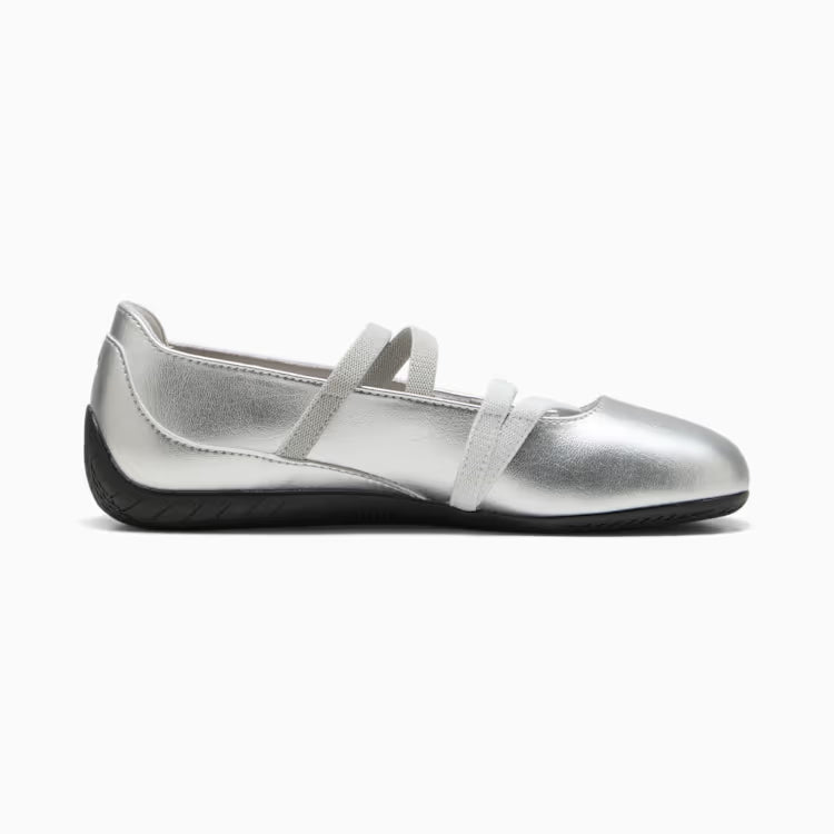 Speedcat Ballet Leather Women's Shoes - SILVER/WHITE