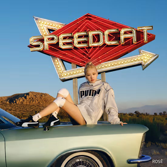 Speedcat Leather Sneakers Unisex - BLACK/WHITE