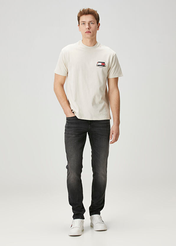 Tommy Jeans - Logo Printed Crew Neck T-Shirt