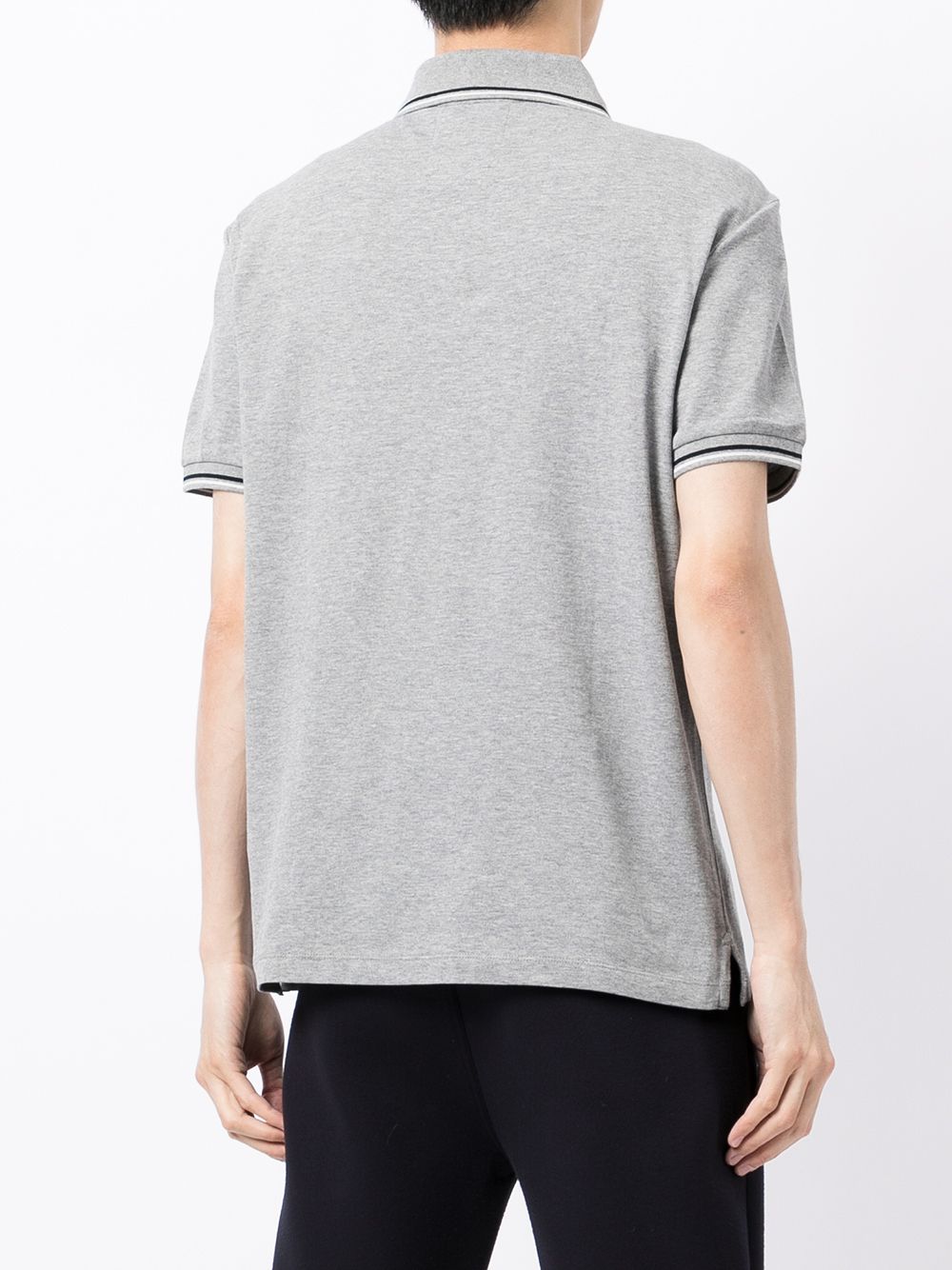 Emporio Armani embroidered-logo short-sleeved polo shirt