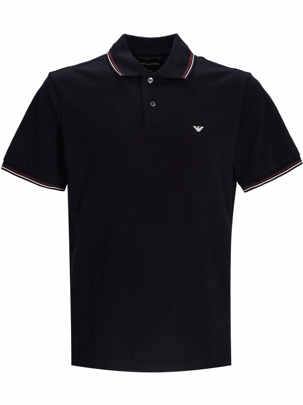Emporio Armani embroidered-logo short-sleeved polo shirt