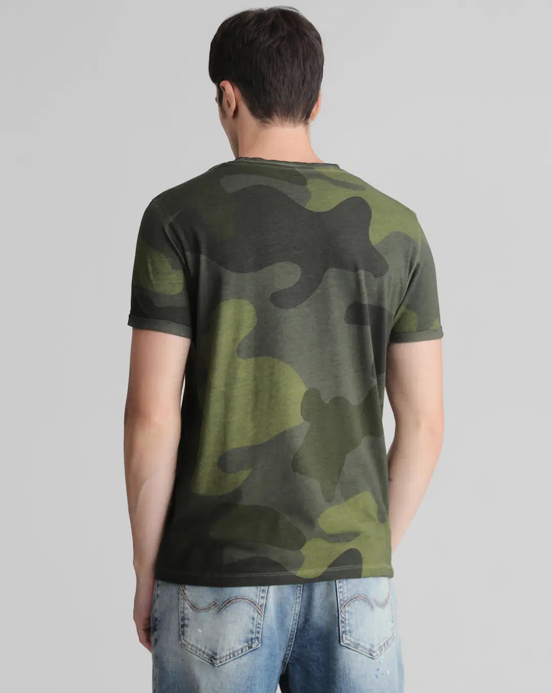 JACK & JONES MEN'S CAMO GRAPHIC T-shirt