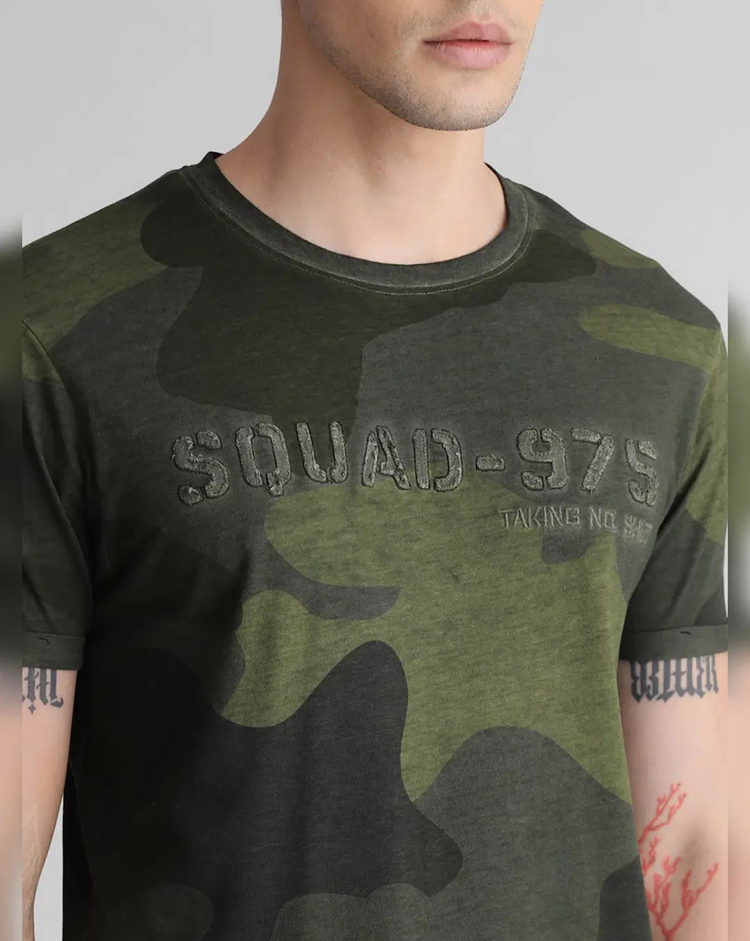 JACK & JONES MEN'S CAMO GRAPHIC T-shirt
