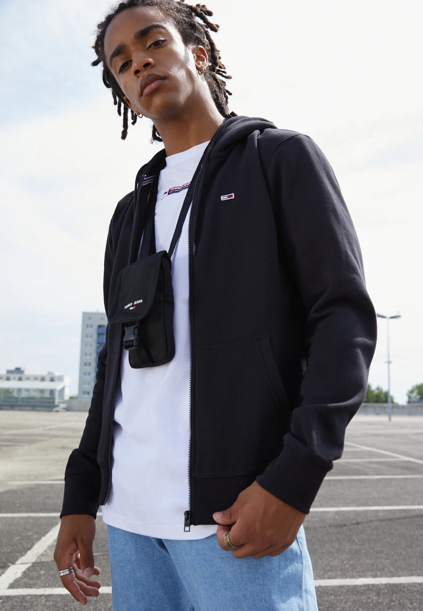 TOMMY HILFIGER MEN'S HOODIE ZIPPER
