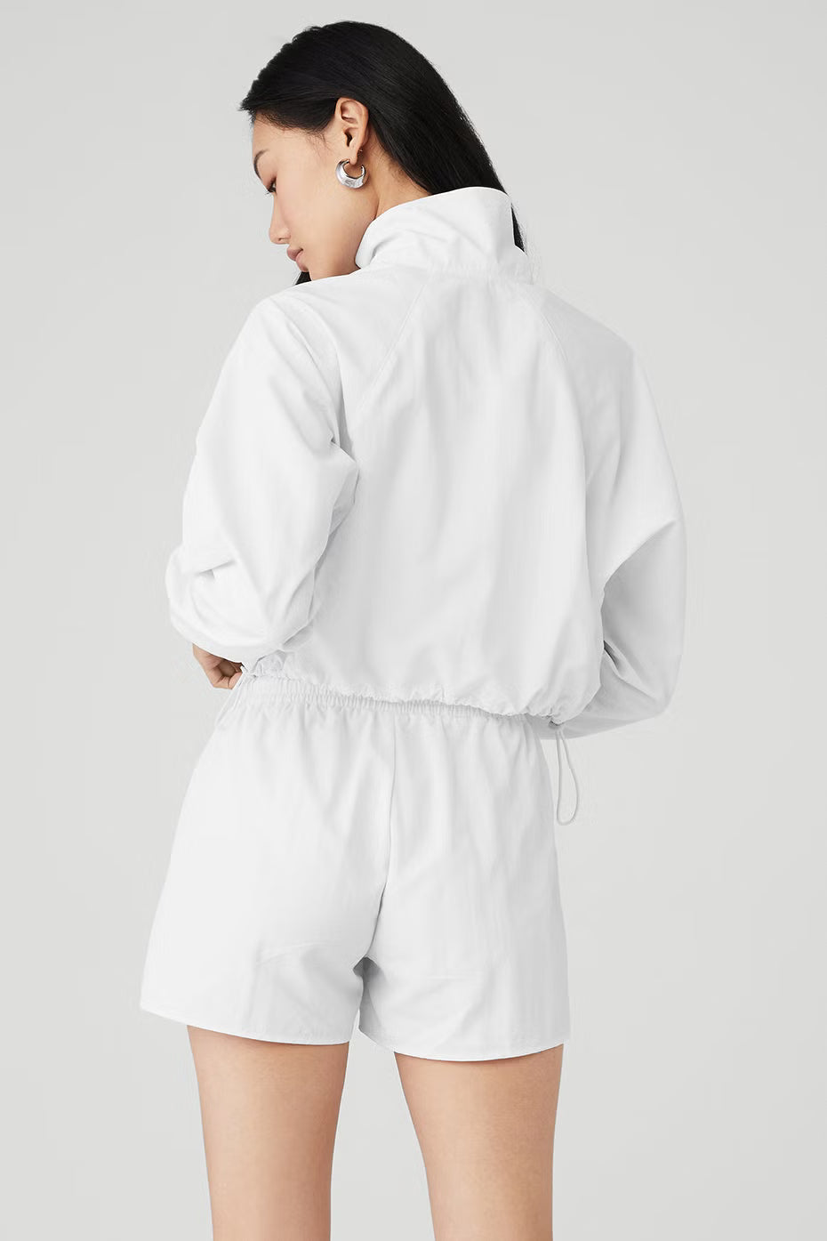 Cropped 1/4 Zip Alumni Pullover - ALO