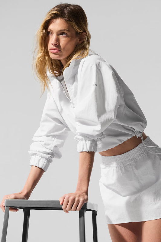 Cropped 1/4 Zip Alumni Pullover - ALO