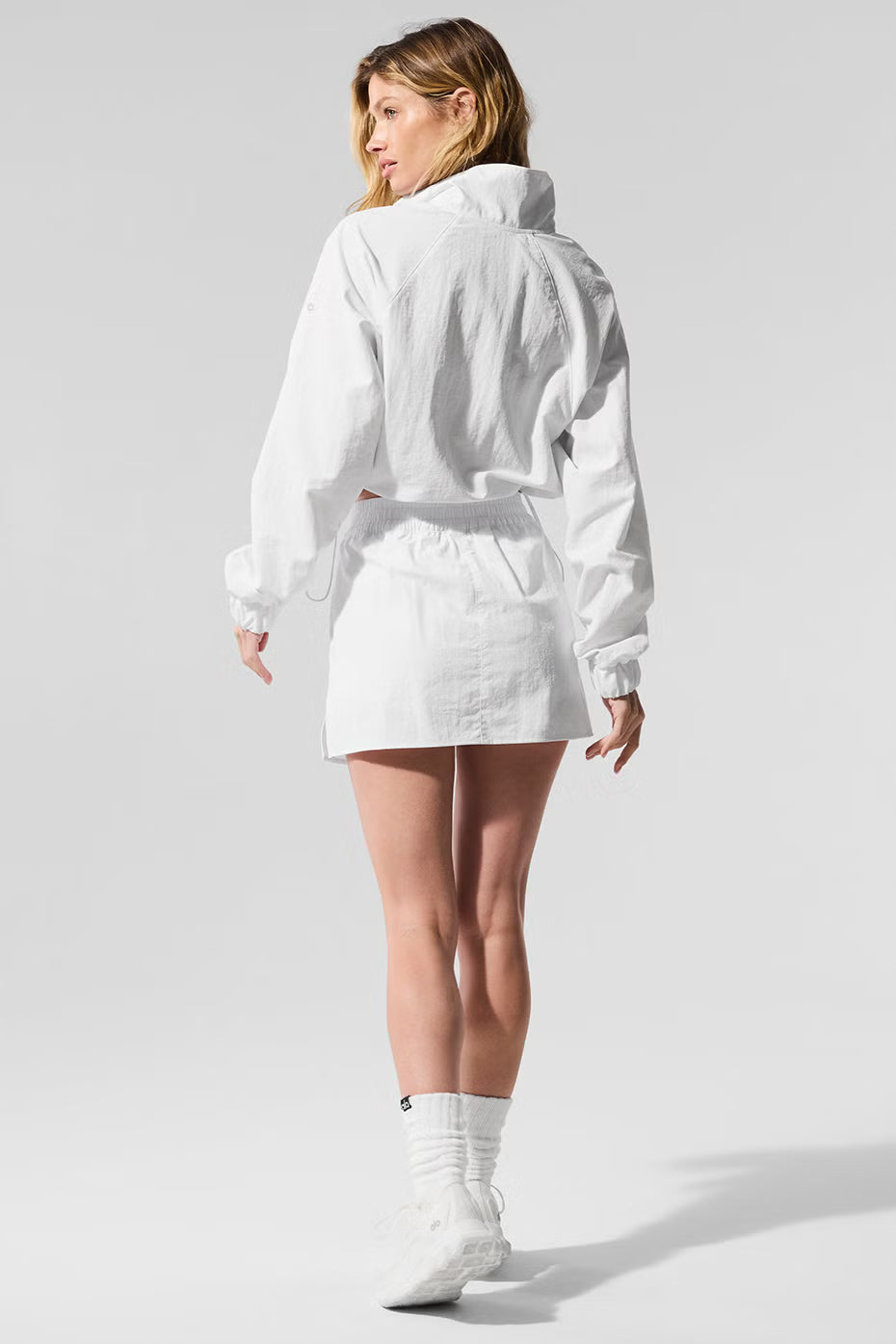 Cropped 1/4 Zip Alumni Pullover - ALO
