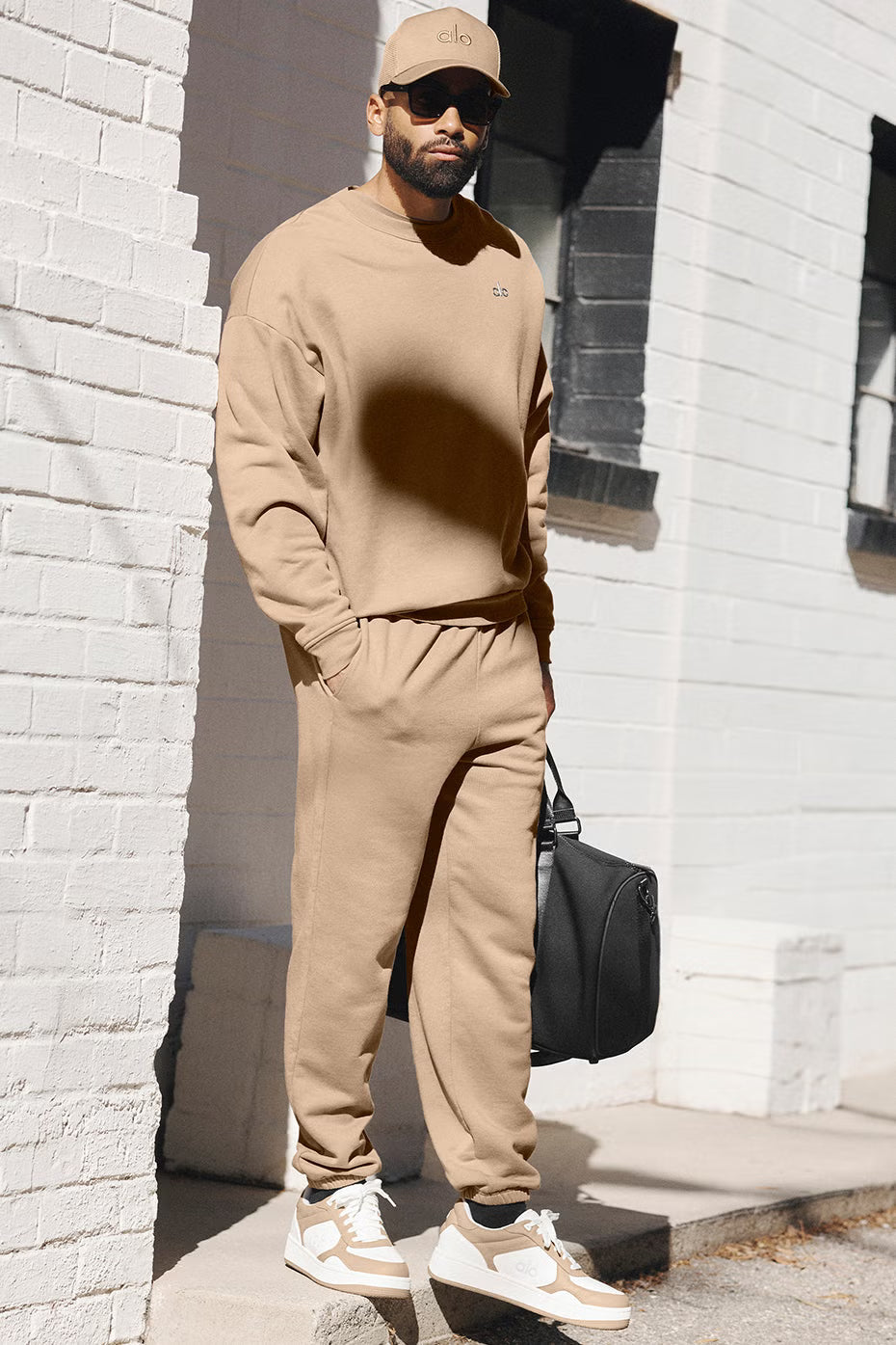ALO Recovery Mode Sneaker - BROWN/WHITE