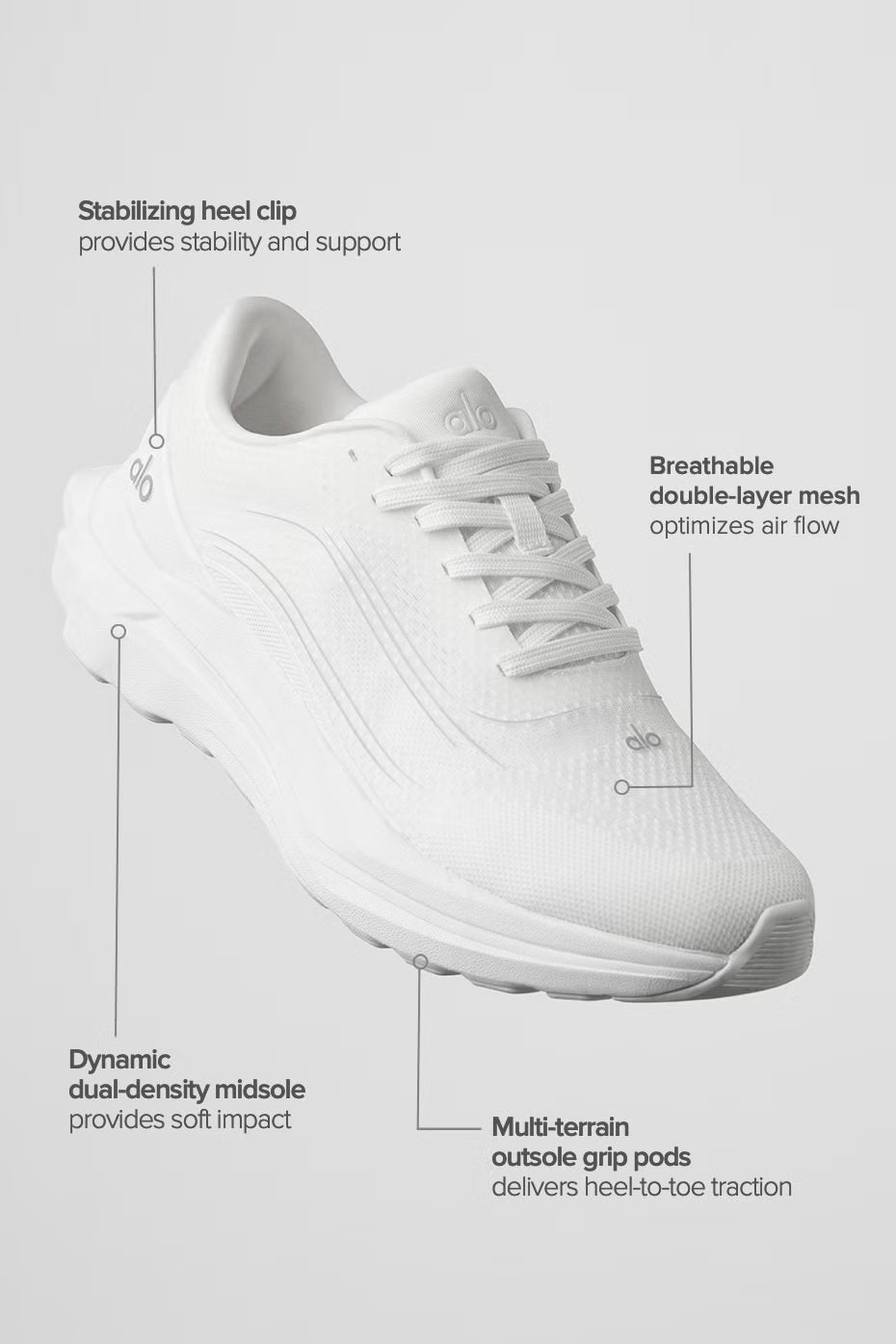 Alo Runner - ALL WHITE