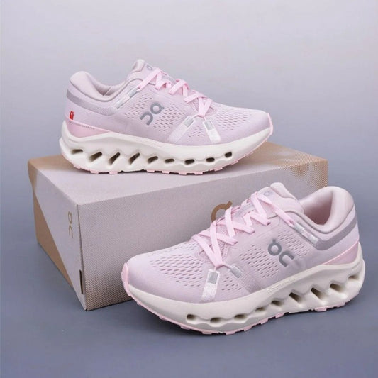 On Running Shoes Mesh Cloud Surfer Baby Pink