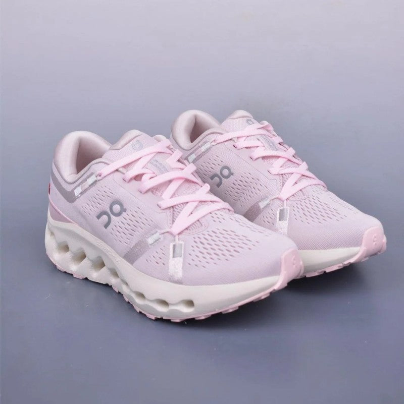 On Running Shoes Mesh Cloud Surfer Baby Pink