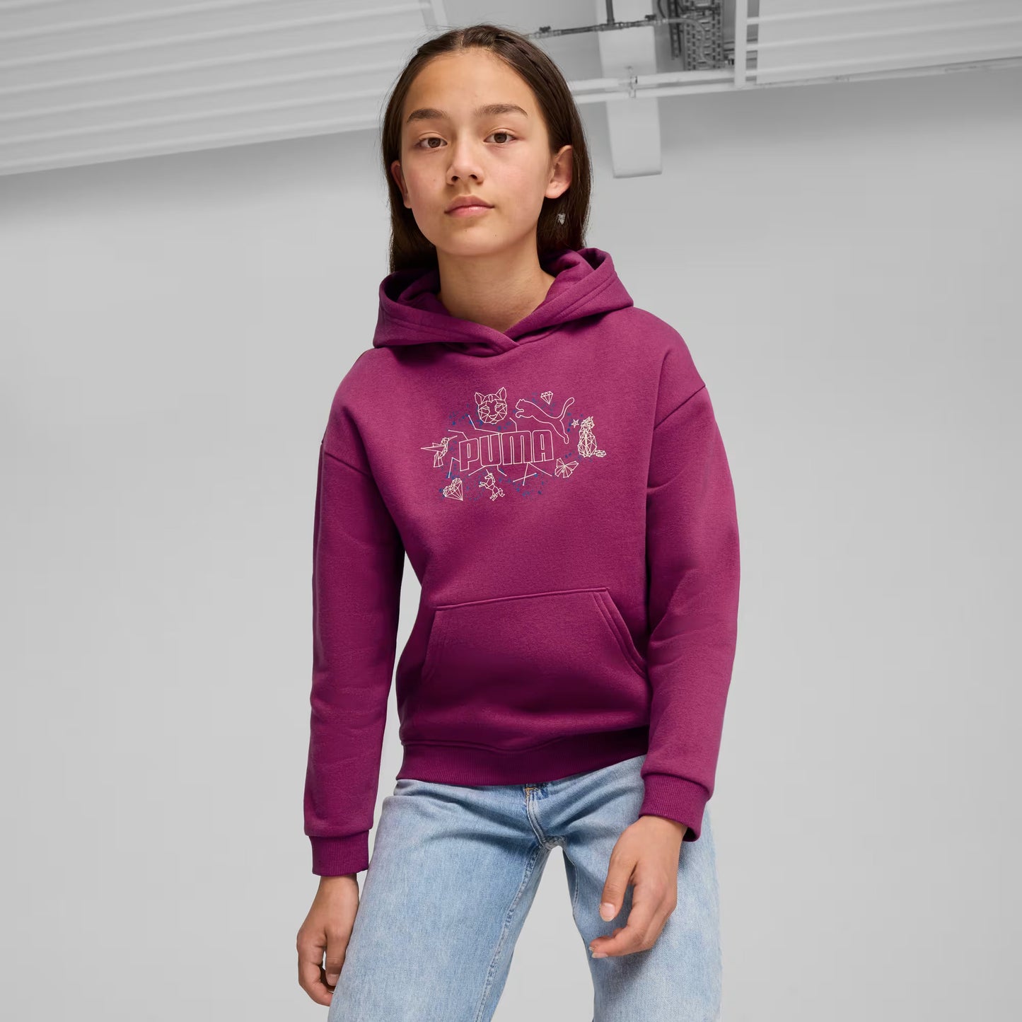 PUMA GIRLS' HOODIE