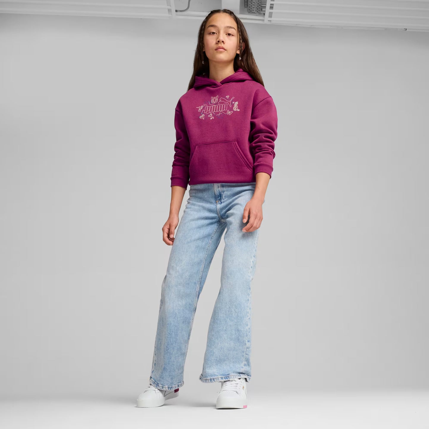 PUMA GIRLS' HOODIE