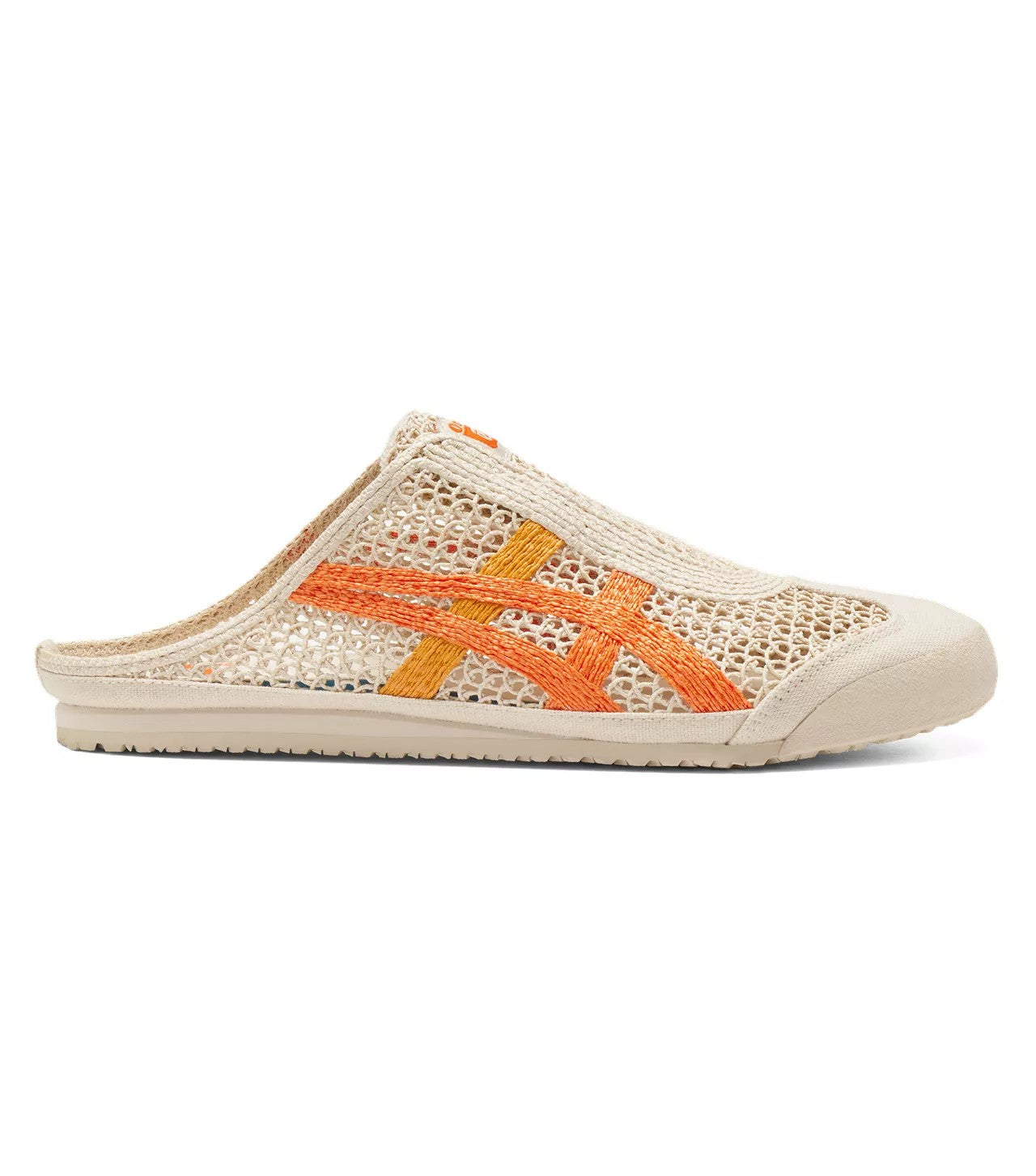 Onitsuka Tiger - Sabot Open Mesh Slipper Orange Yellow Stripes