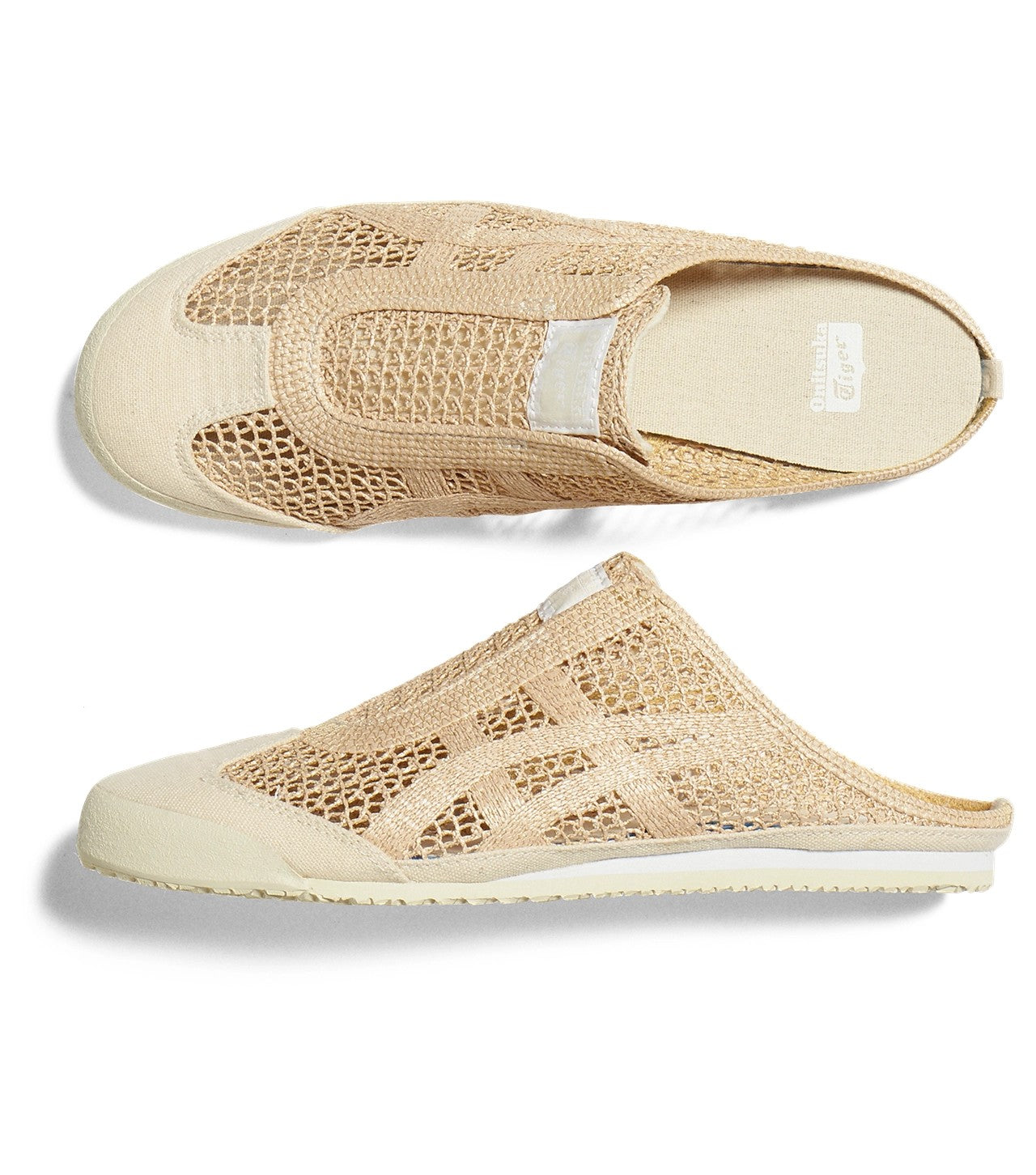 Onitsuka Tiger - Sabot Open Mesh Slipper Cream Stripes