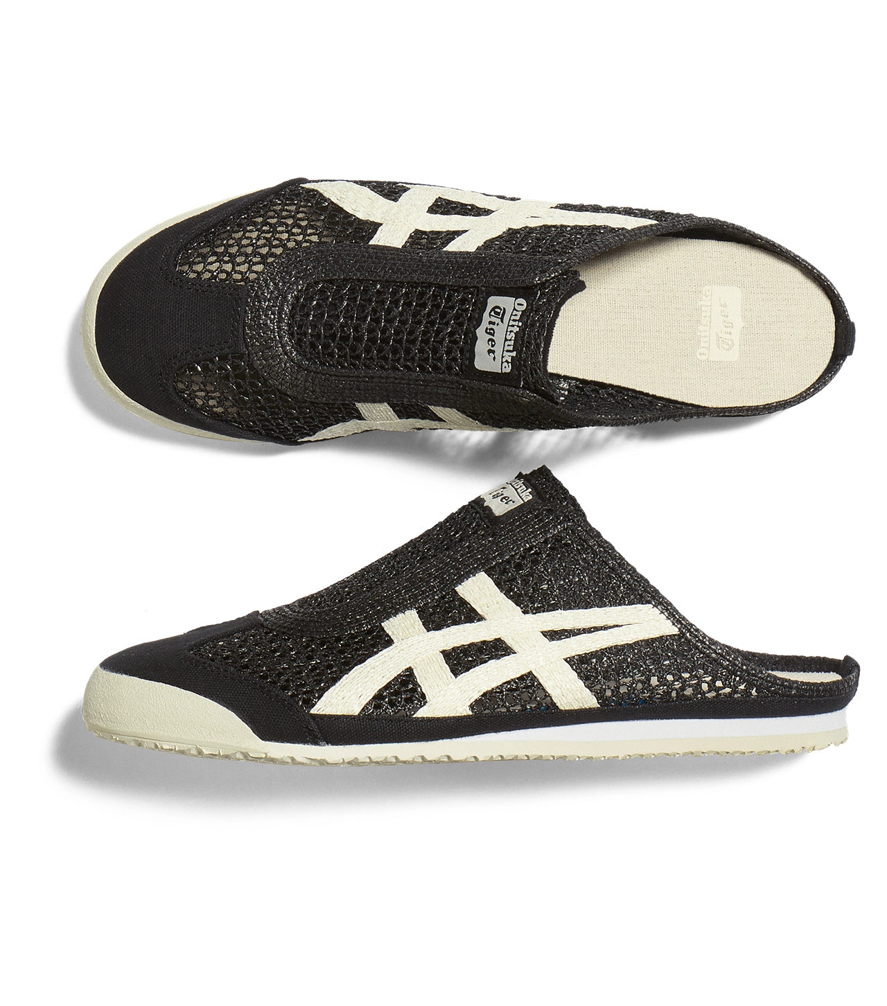Onitsuka Tiger - Sabot Open Mesh Slipper BLACK/WHITE