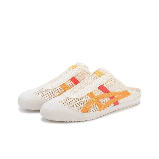 Onitsuka Tiger - Sabot Open Mesh Slipper WHITE/ORANGE/RED