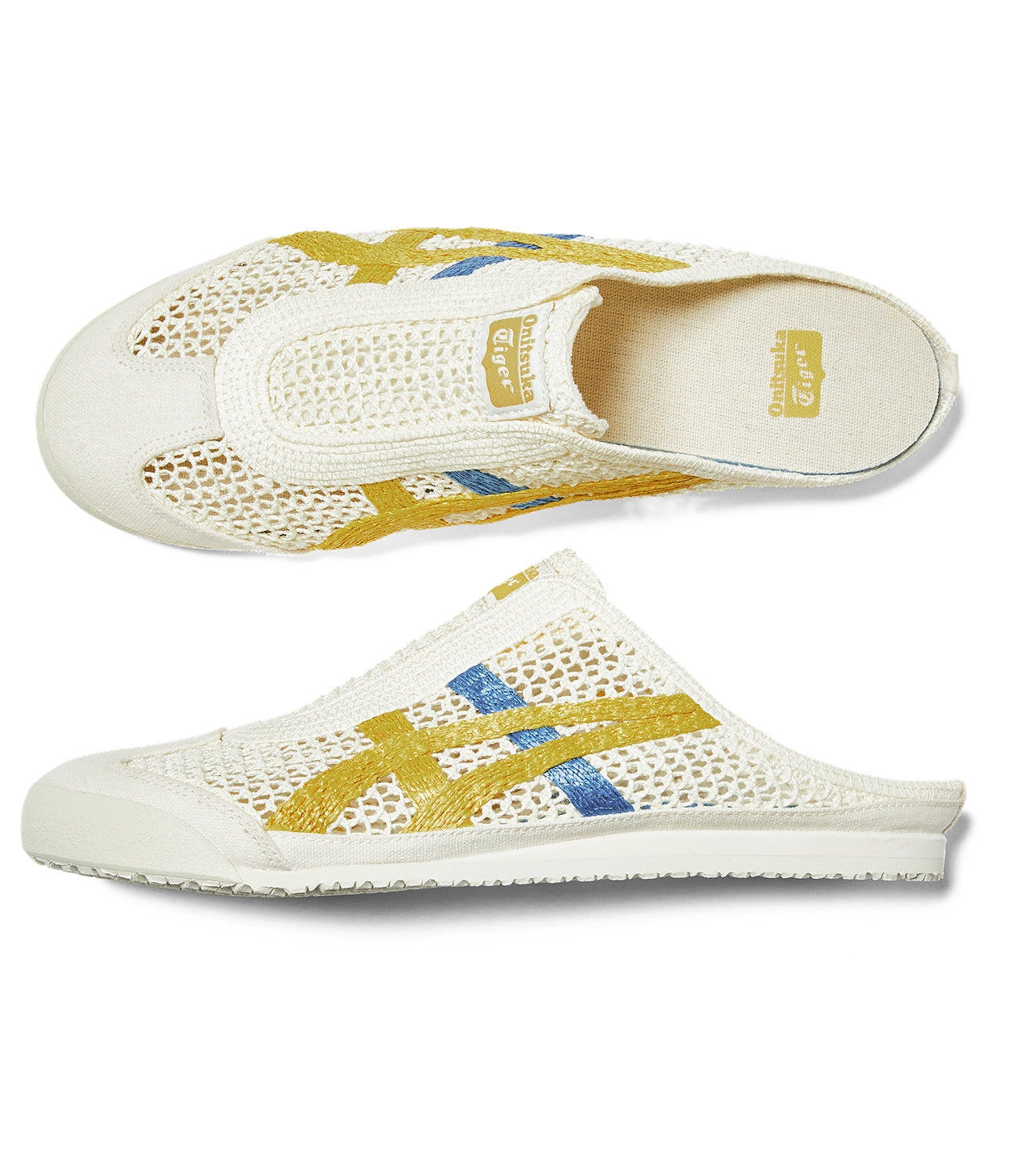 Onitsuka Tiger - Sabot Open Mesh Slipper OFF WHITE/BLUE/YELLOW