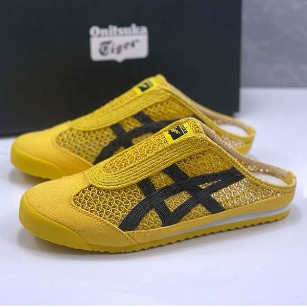 Onitsuka Tiger - Sabot Open Mesh Slipper Yellow Black Stripes