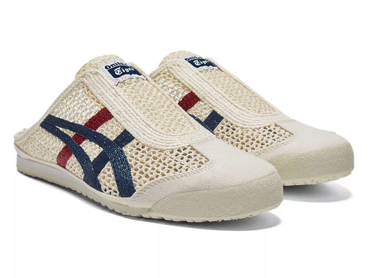Onitsuka Tiger - Sabot Open Mesh Slipper OFF WHITE/NAVY/RED