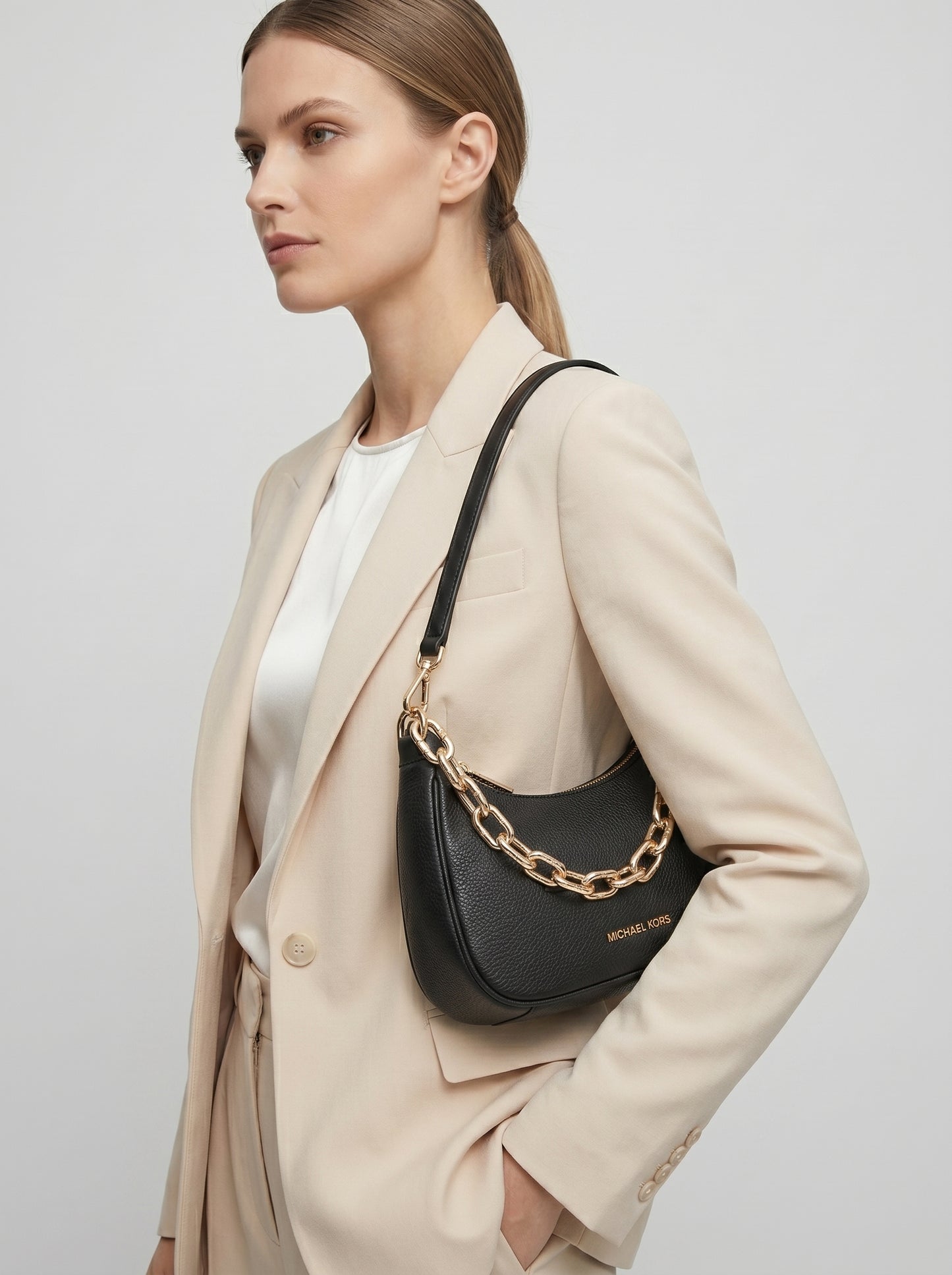 Michael Kors Black Chain Shoulder Bag