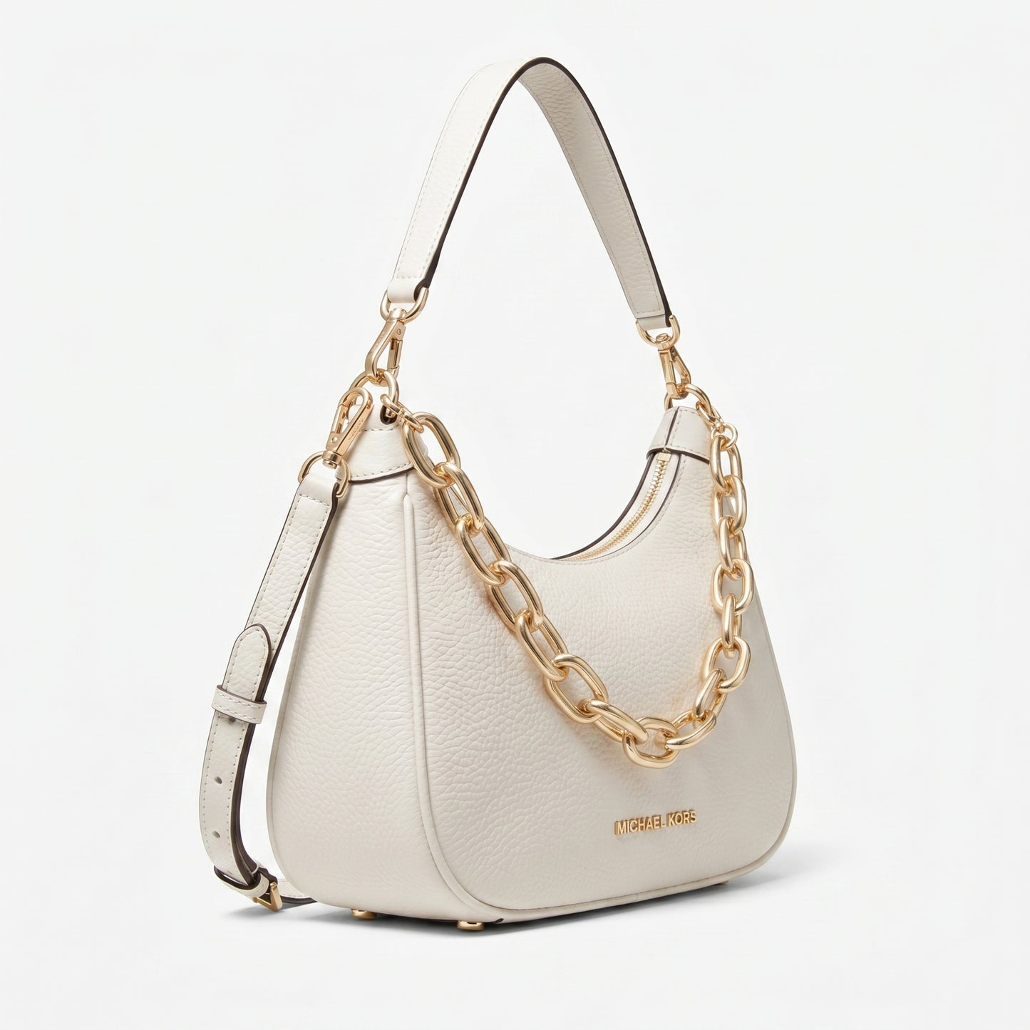 Michael Kors White Chain Shoulder Bag