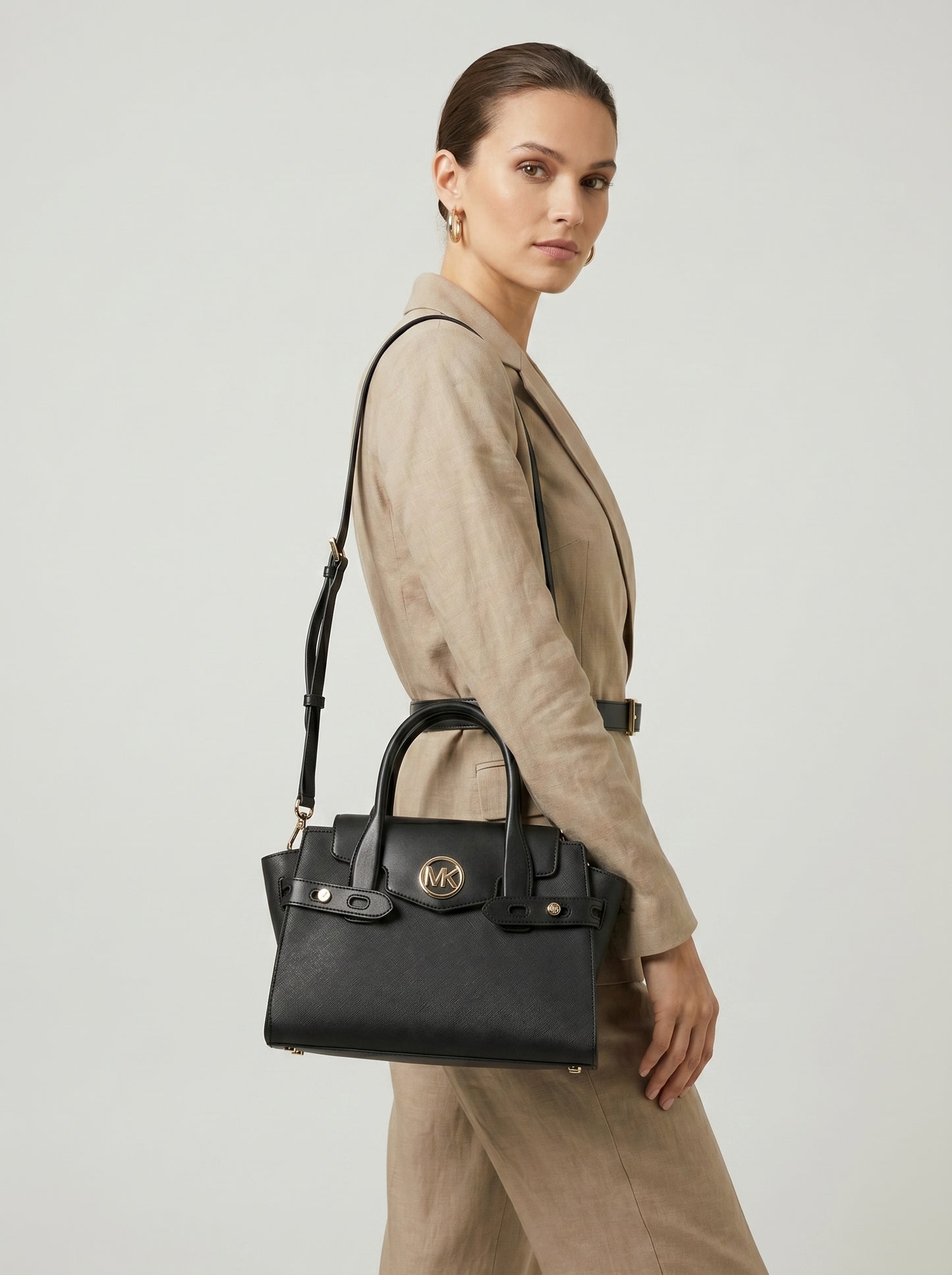 Michael Kors Black Carmen Satchel