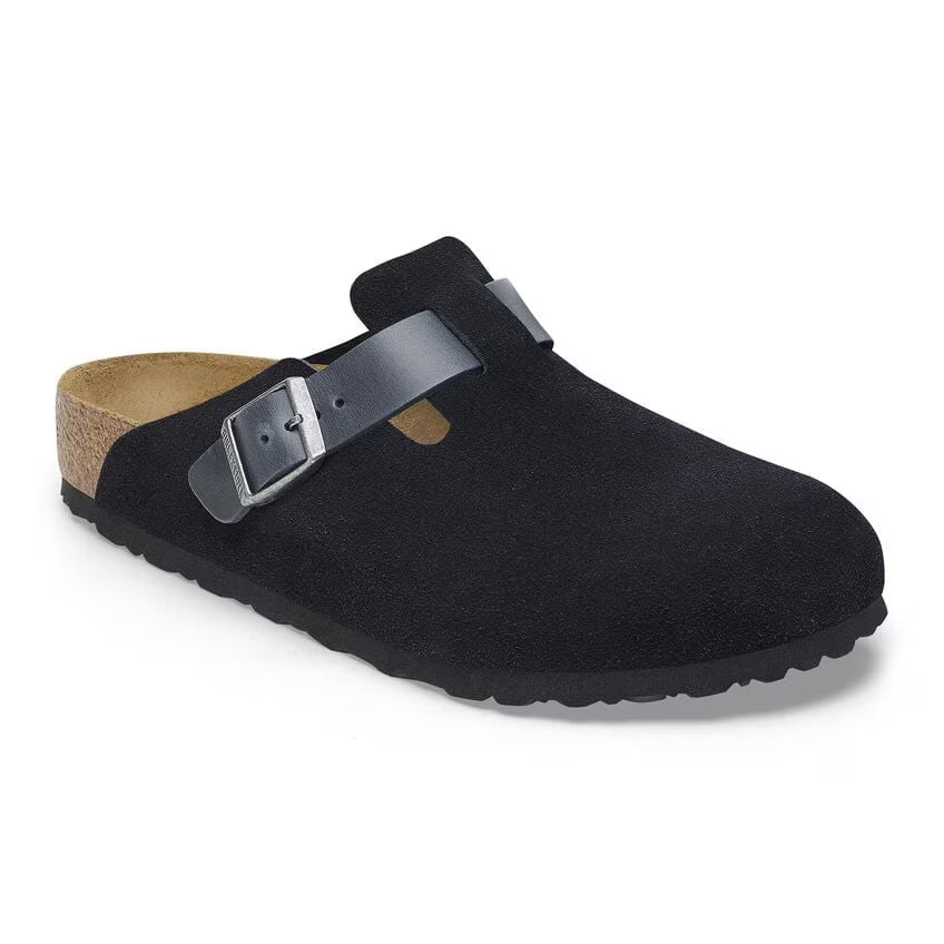 Boston Soft Footbed Suede Leather - Dark Blue