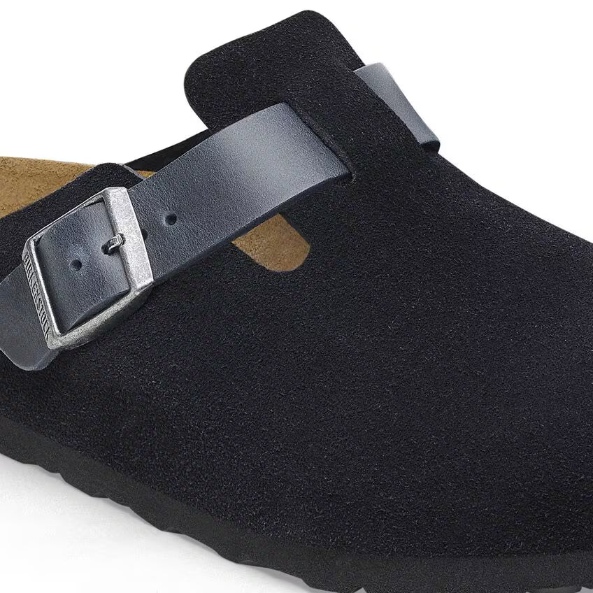 Boston Soft Footbed Suede Leather - Dark Blue