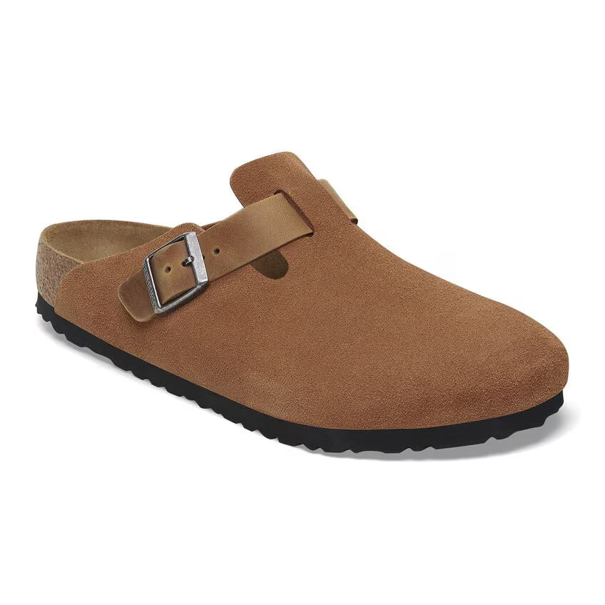 Boston Soft Footbed Suede Leather - Brown