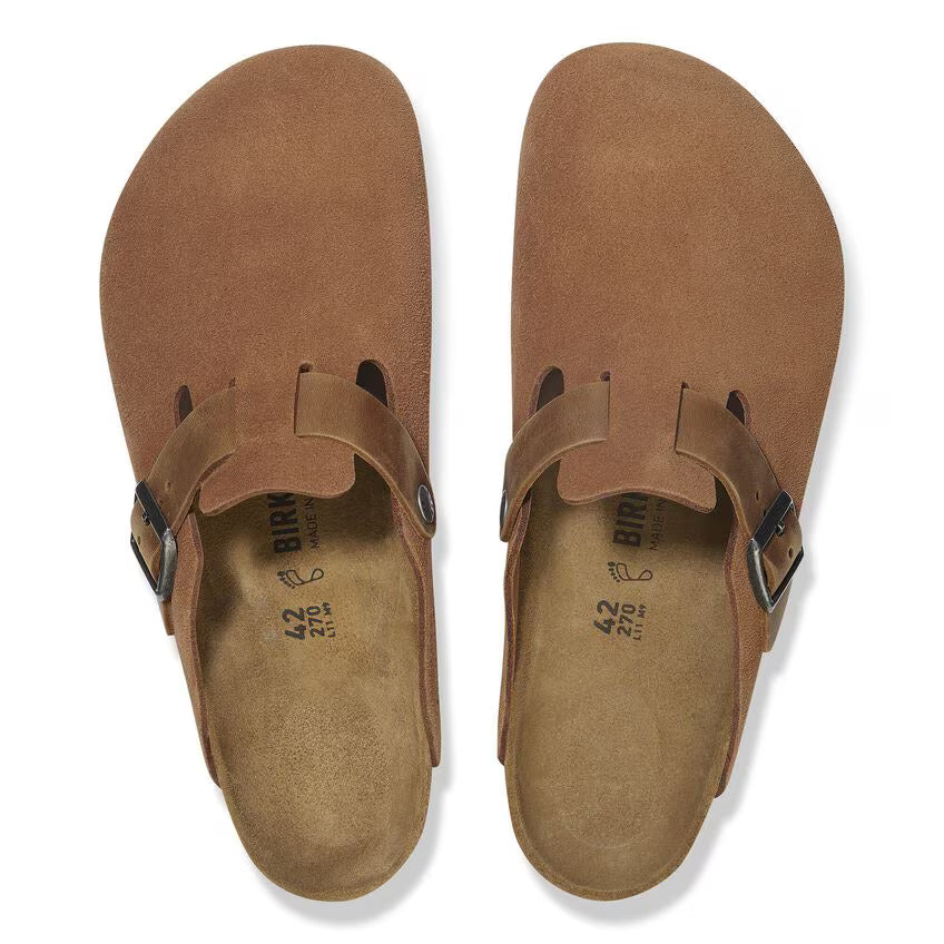 Boston Soft Footbed Suede Leather - Brown