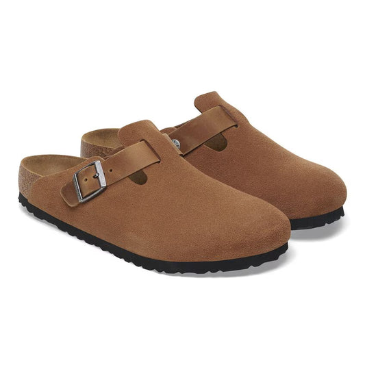 Boston Soft Footbed Suede Leather - Brown
