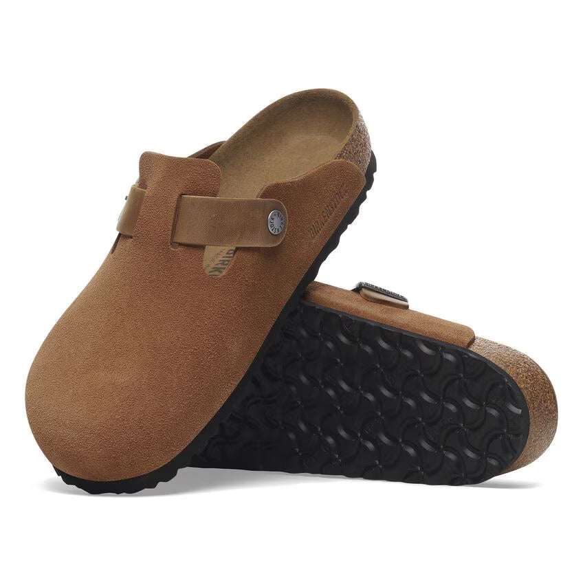 Boston Soft Footbed Suede Leather - Brown