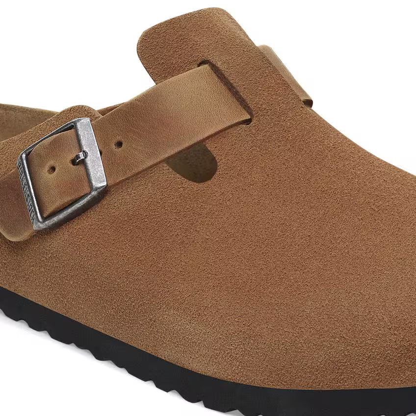 Boston Soft Footbed Suede Leather - Brown
