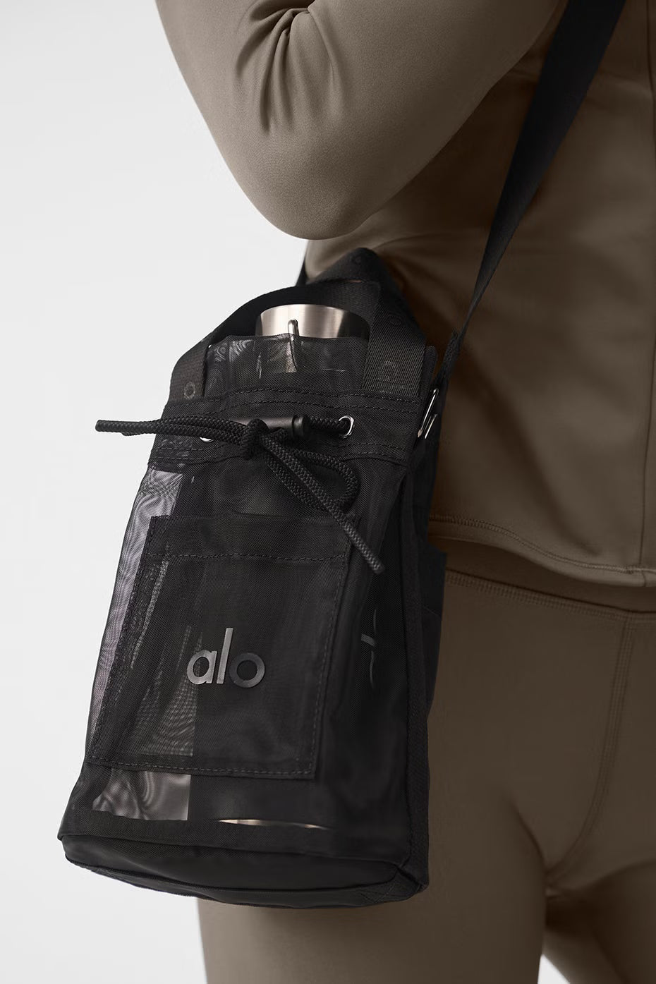 ALO Sheer Cross Body Bucket Bag