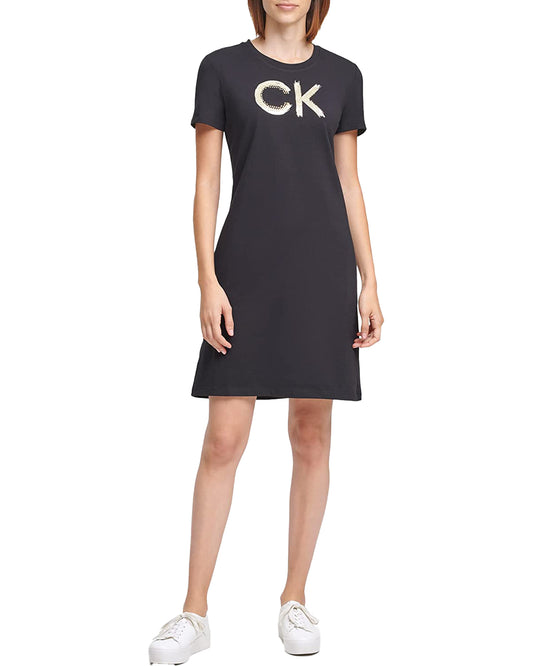CALVIN KLEIN LADIES DRUM T-SHIRT DRESS