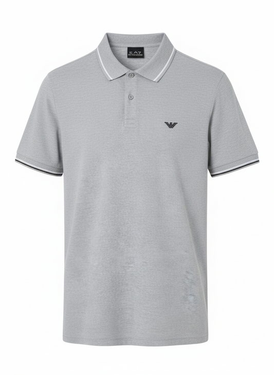 Emporio Armani embroidered-logo short-sleeved polo shirt
