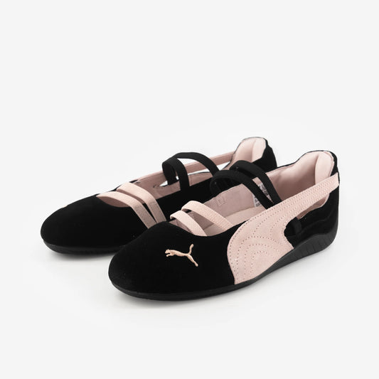 Speedcat Ballet Leather Women's Shoes - BLACK/PINK