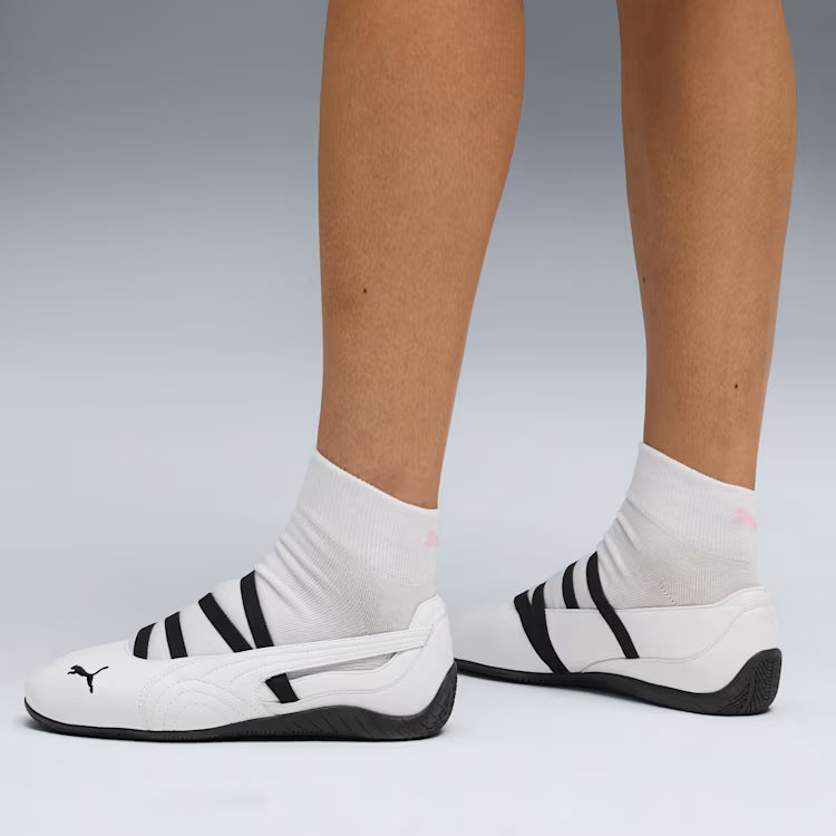 Speedcat Ballet Leather Women's Shoes - PUMA White - White/Black
