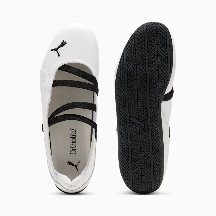Speedcat Ballet Leather Women's Shoes - PUMA White - White/Black