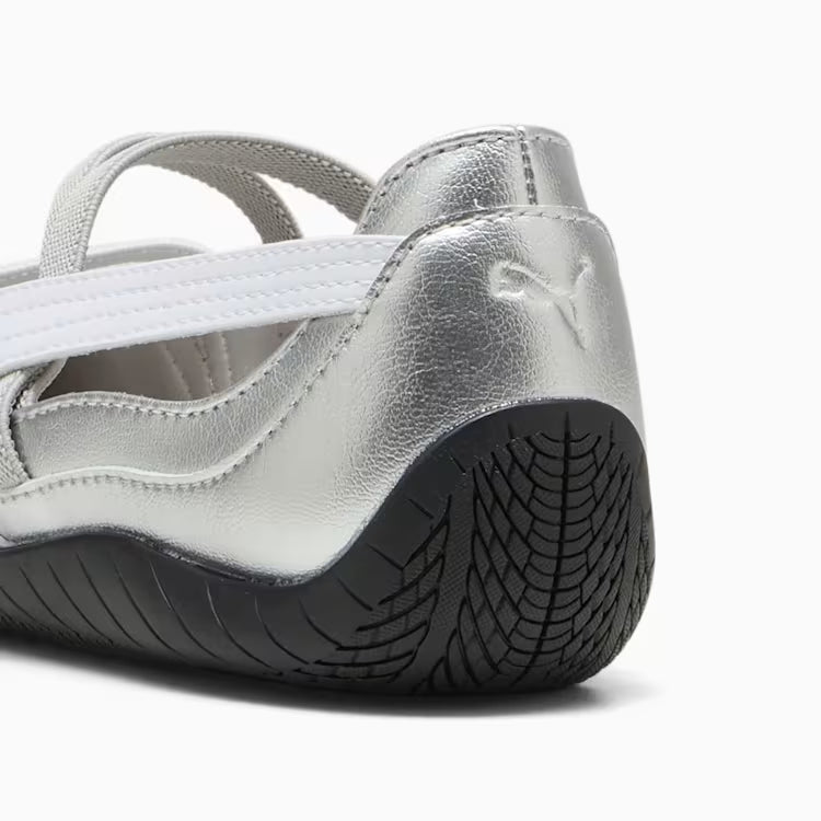 Speedcat Ballet Leather Women's Shoes - SILVER/WHITE