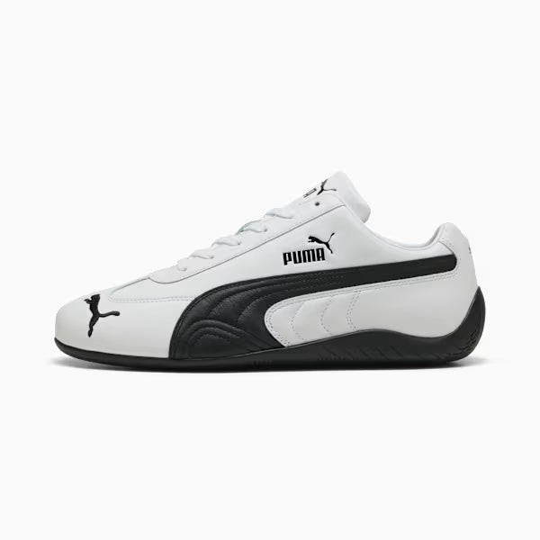 Speedcat Leather Sneakers Unisex - WHITE/BLACK