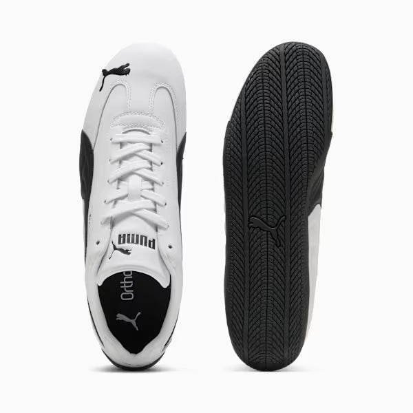 Speedcat Leather Sneakers Unisex - WHITE/BLACK