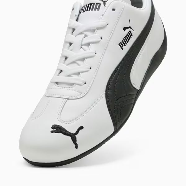 Speedcat Leather Sneakers Unisex - WHITE/BLACK